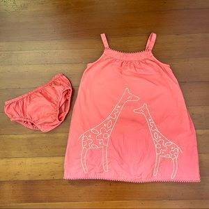Gymboree - Giraffe Dress and Bloomers